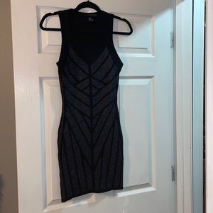 Black mini dress